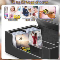 Homthy case compatible with MTG, baseball, basketball, football, hockey, and sport cards.