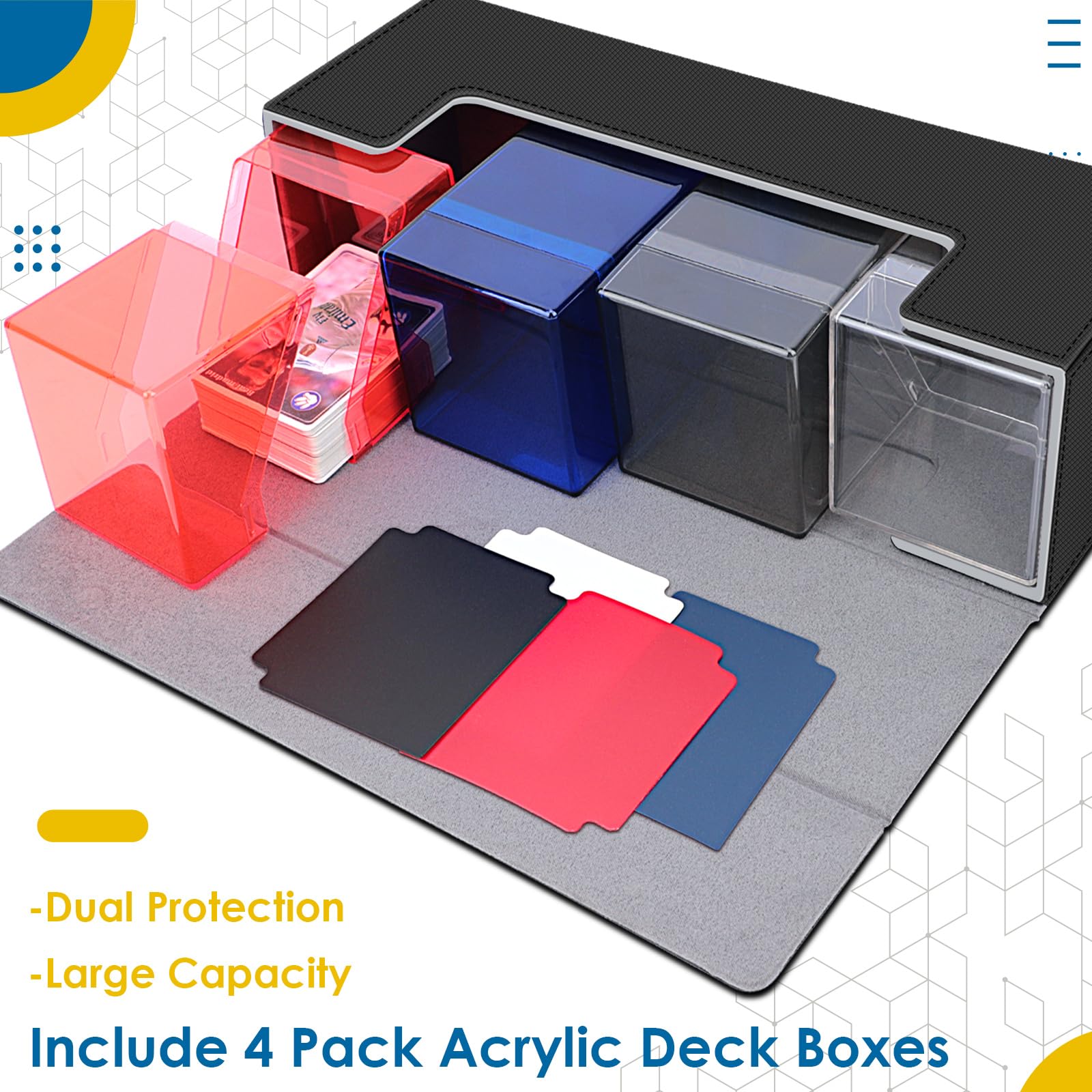 Homthy PU leather outer case protects valuable cards with premium feel.