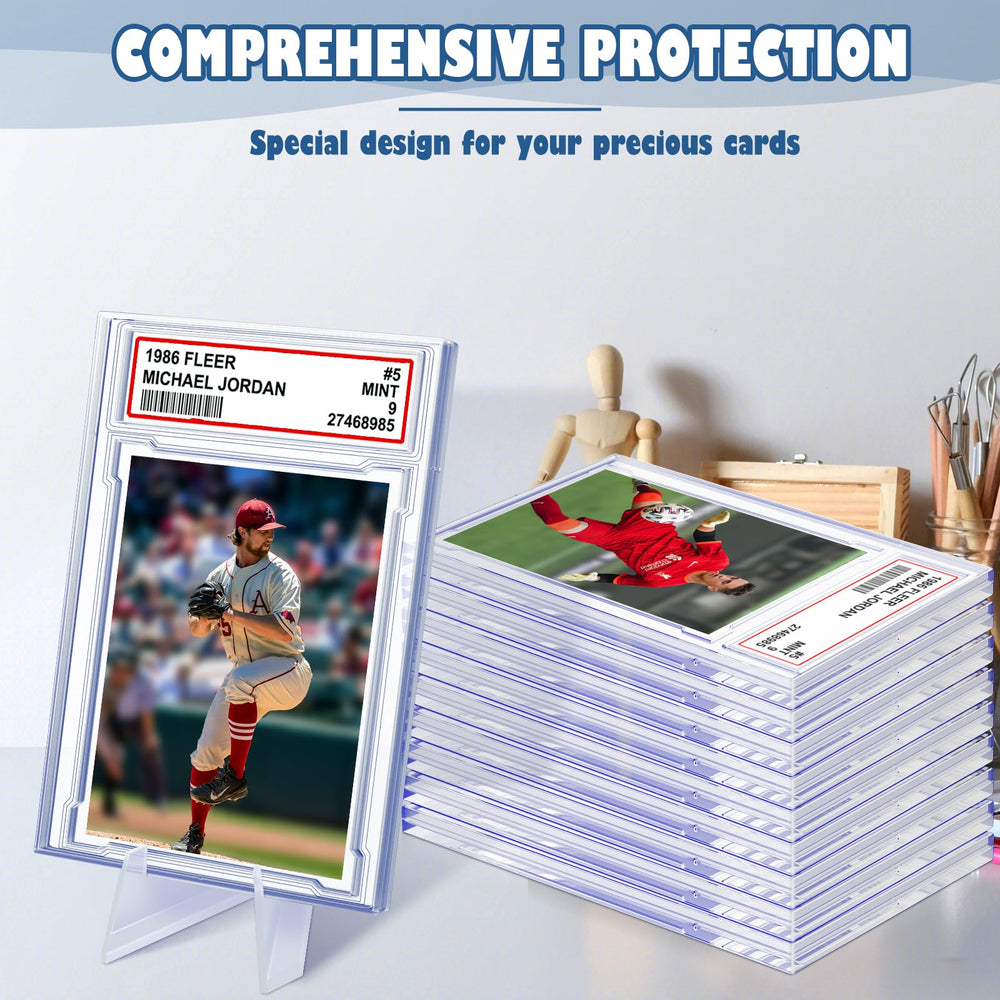 Homthy clear acrylic construction offers durability and sharp card detail visibility.