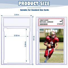 Homthy graded card case stack demonstrates organized display and easy access.