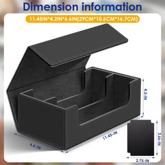 Homthy magnetic closure keeps cards secure during transport and handling.
