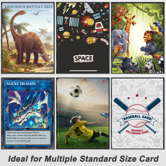 Homthy non-PVC polypropylene sleeves offer durable card protection.
