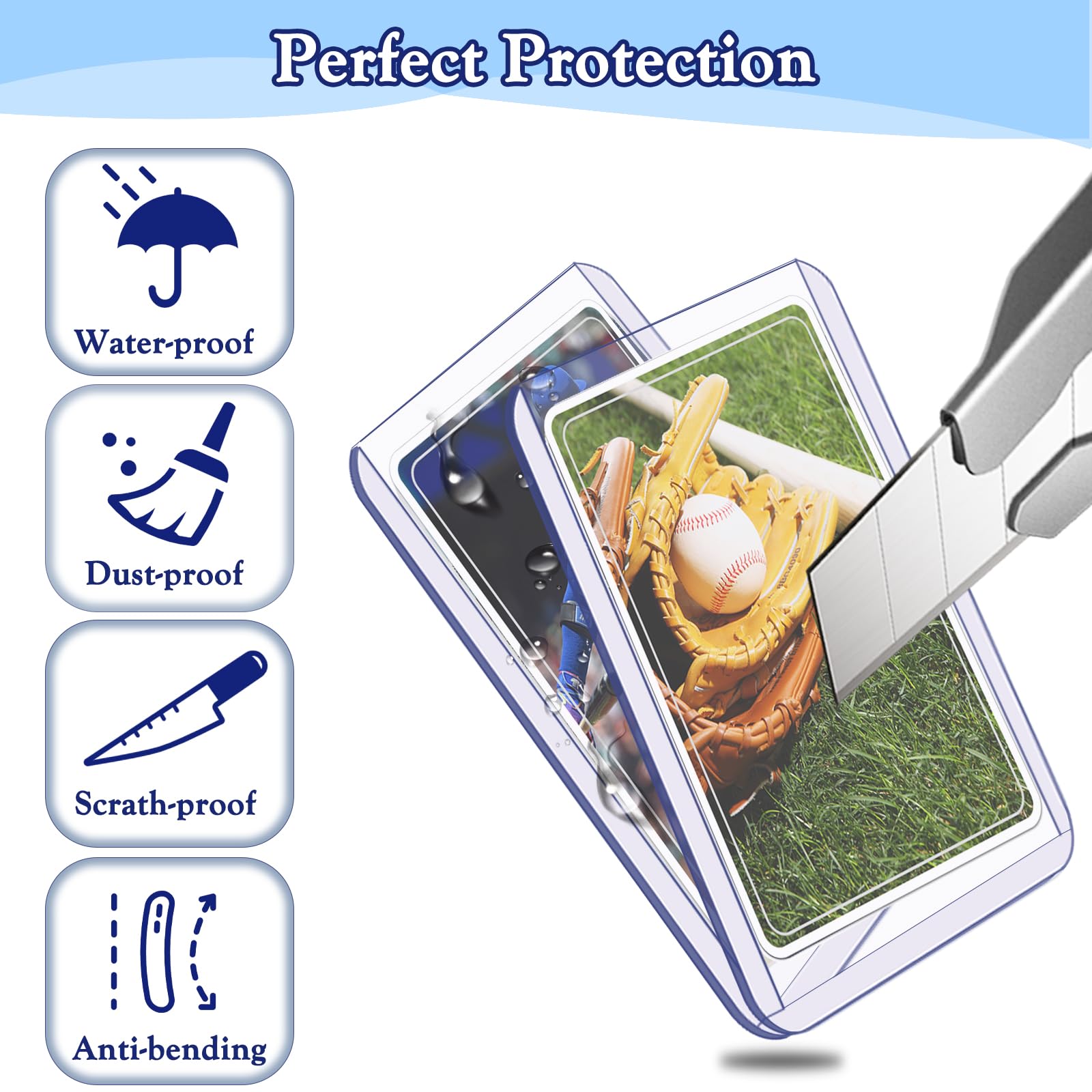 Homthy resealable sleeves keep storage secure and dust-free.