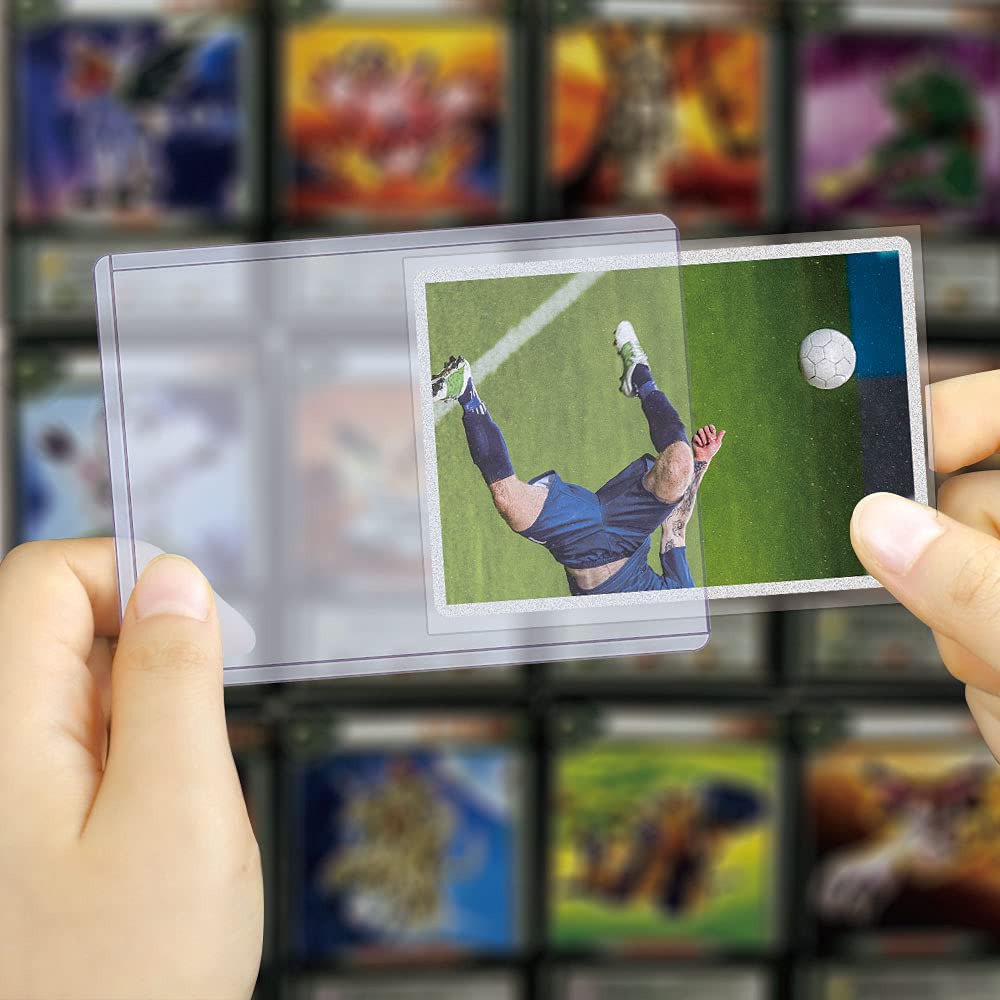 Homthy transparent plastic enables easy card inspection at a glance.