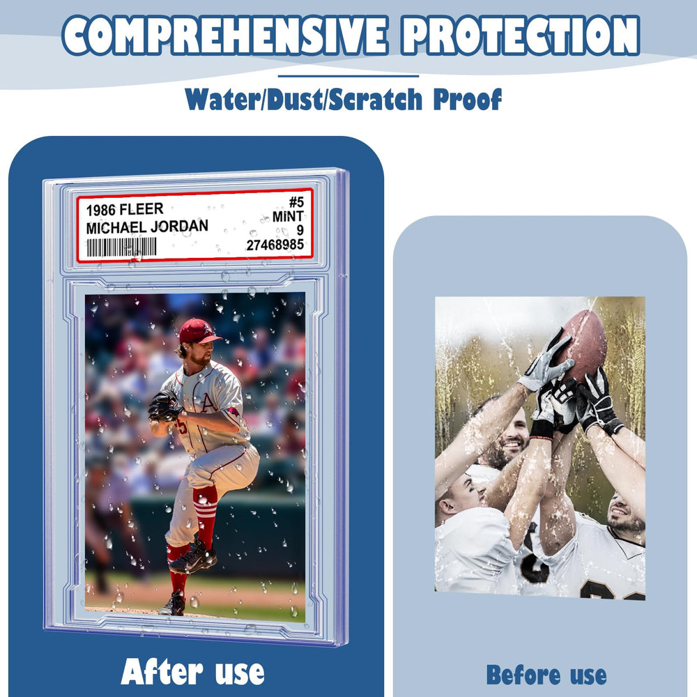 Homthy wide-application design suits baseball, basketball, football, hockey, and gaming cards.