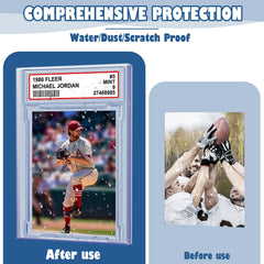 Homthy wide-application design suits baseball, basketball, football, hockey, and gaming cards.