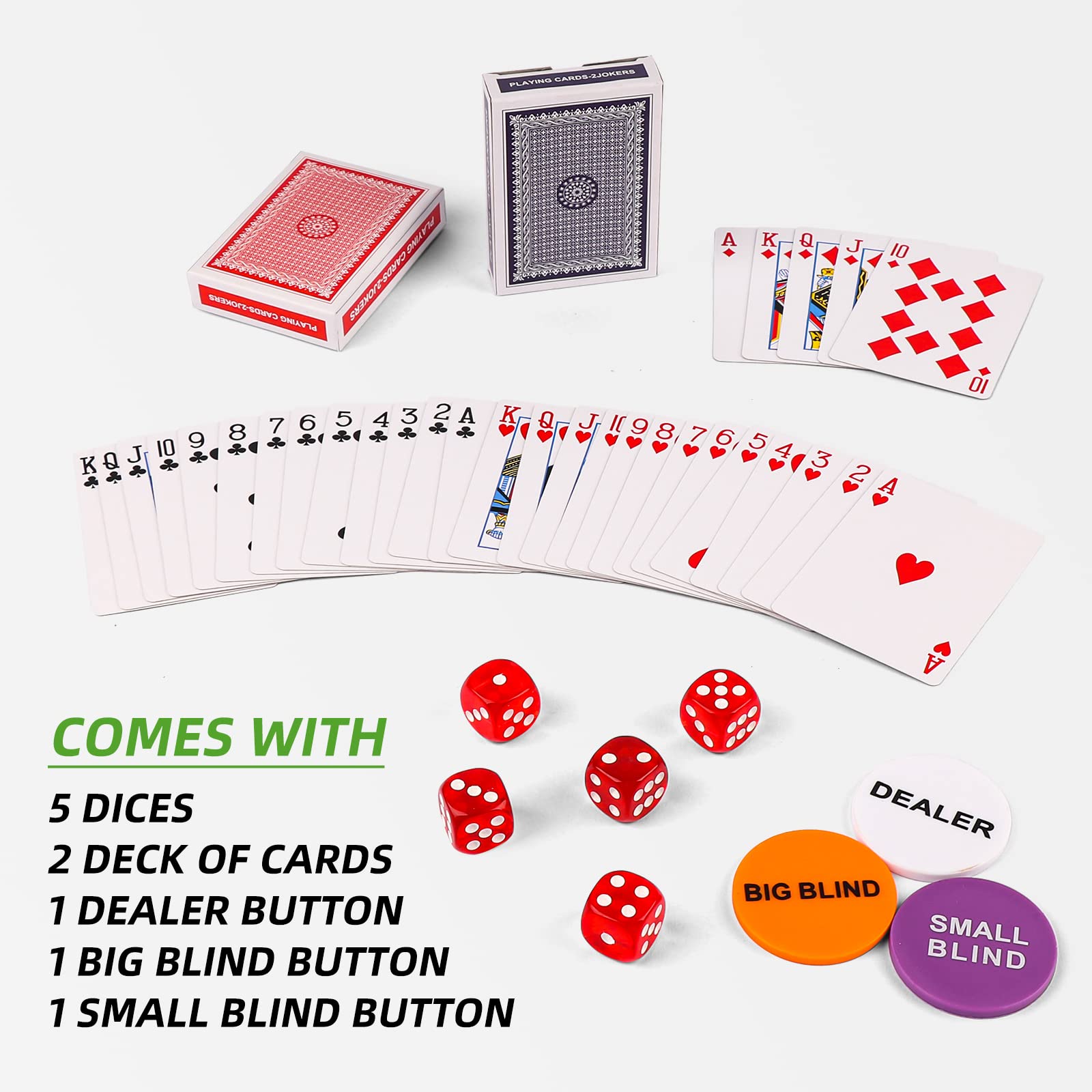 Homwom dealer and blind buttons for smooth game flow