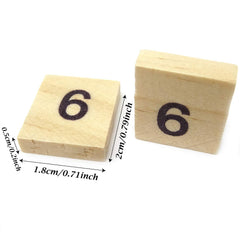 Honbay wooden tiles close-up showing a smooth surface for printing and painting.