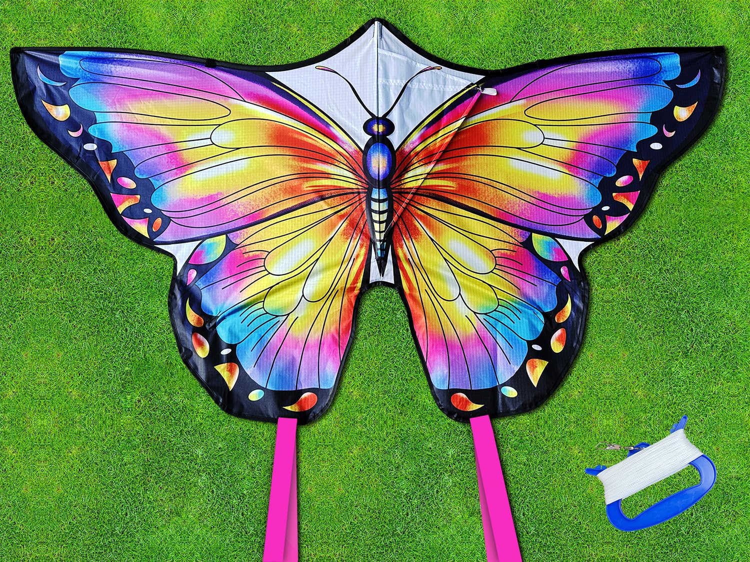 HONBO Butterfly Kite 300ft line provides long-range control