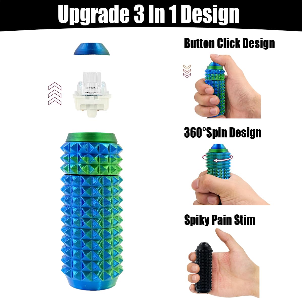 HONBQYCC Little Pain Ouchies clicker button for instant fidget relief.