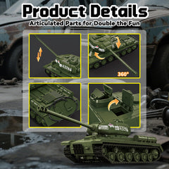 Full display model of the Honchoes IS-2 tank ready for shelf decor or desk display.