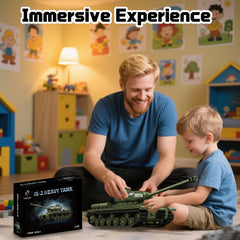 Gift-ready packaging for the Honchoes IS-2 tank building set for enthusiasts.