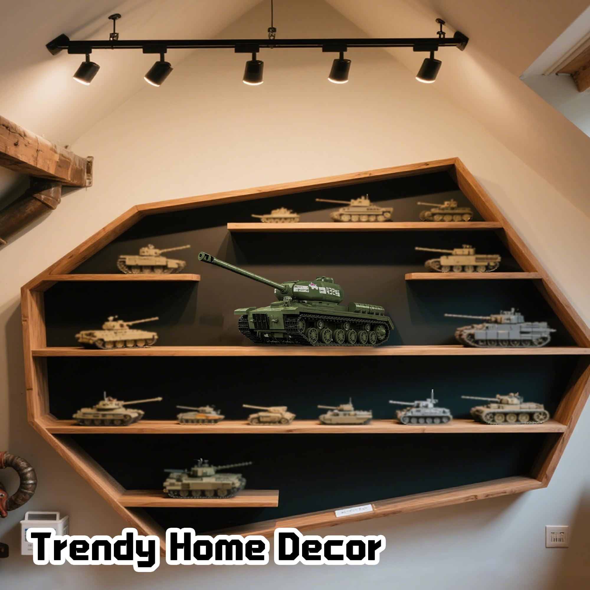 Desk-ready Honchoes IS-2 tank model adding character to any workspace.