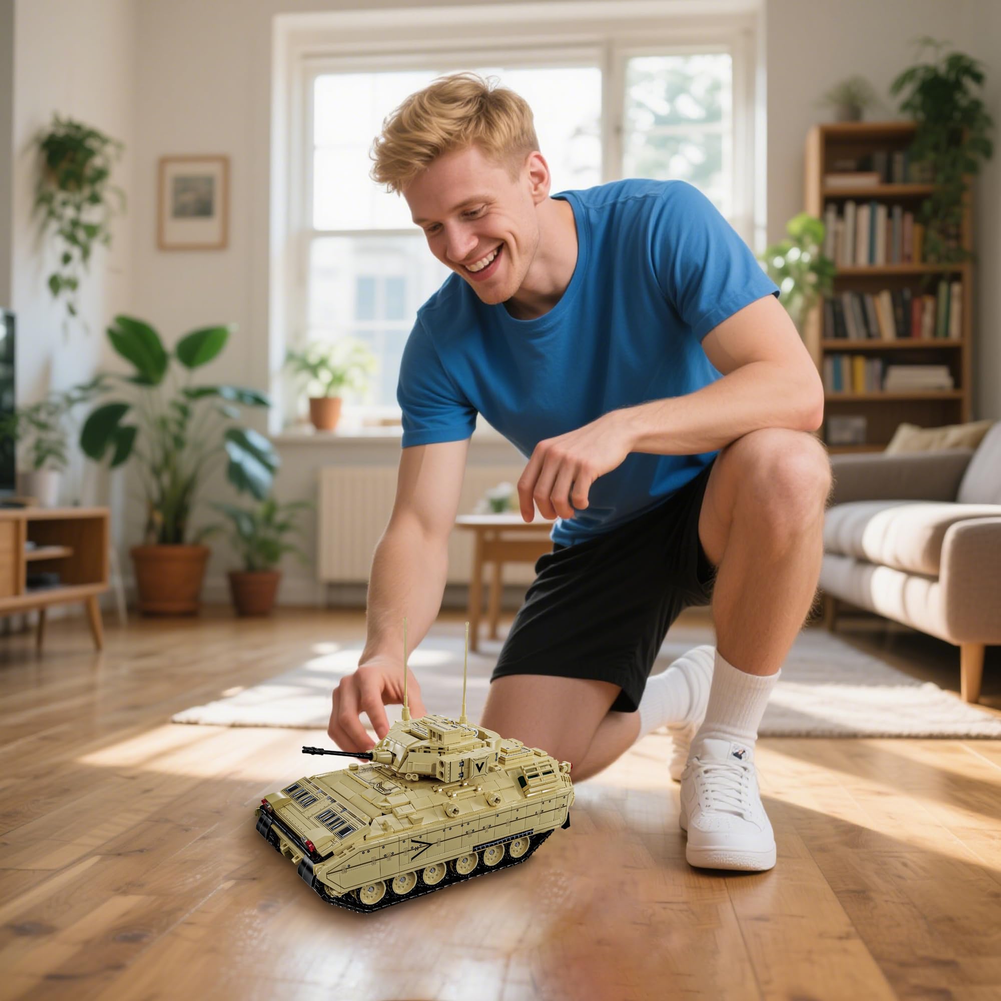 Honchoes M2 Bradley display base elevates the finished model