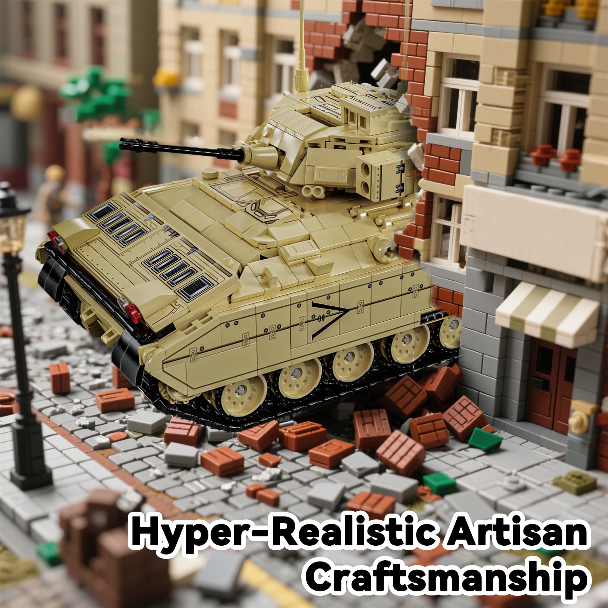 Honchoes M2 Bradley soldier minifigs enhance diorama storytelling