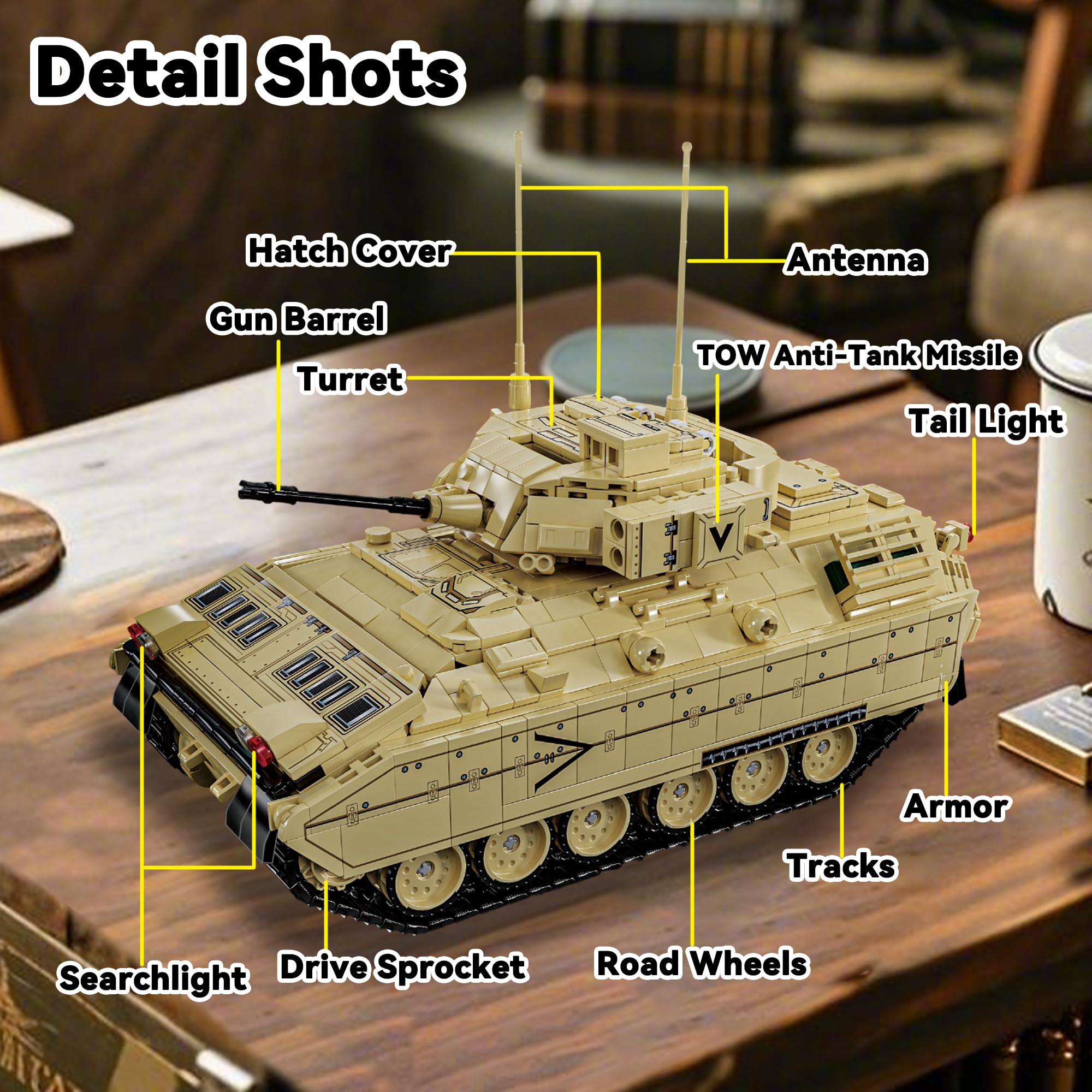 Honchoes M2 Bradley turret detail highlights authentic WWII features for collectors