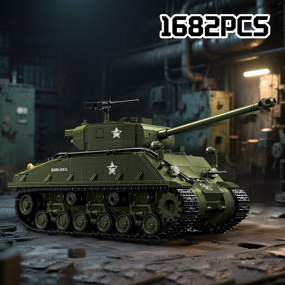 Honchoes M4 Sherman Tank 1682-piece kit ideal for experienced builders