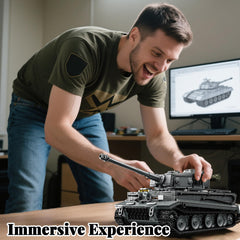 Honchoes Tiger I tank gray finish enhances realistic look