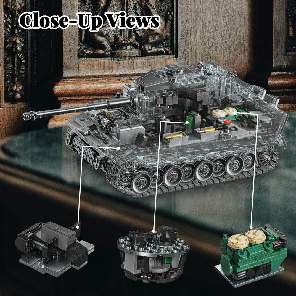 Honchoes Tiger I tank instruction manual clearly guides the build