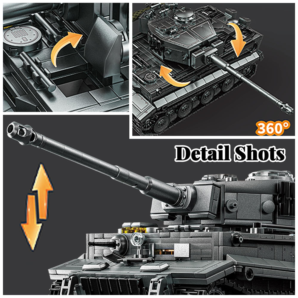 Honchoes Tiger I tank model displayed on desk as decor