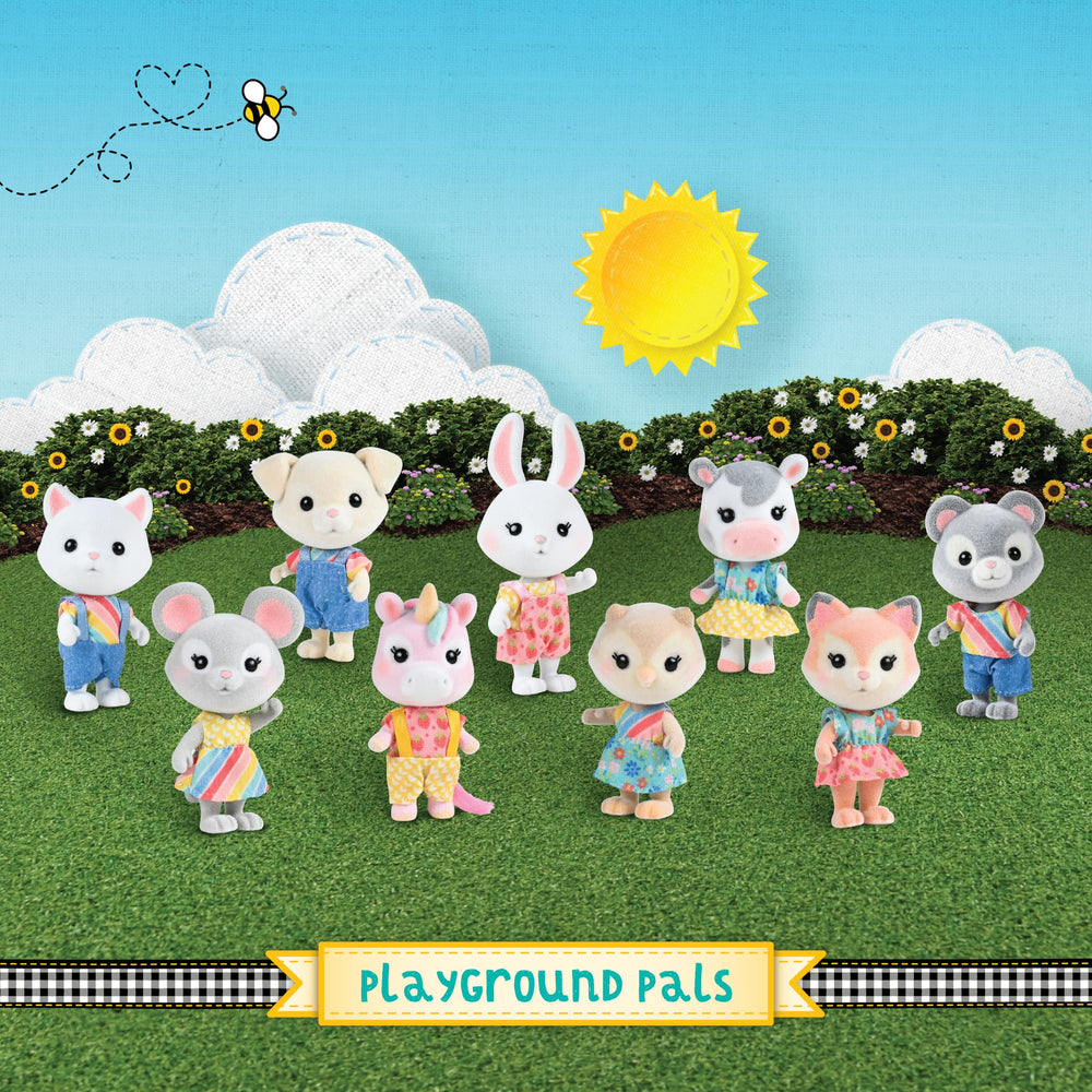 Honey Bee Acres Leo cat figure with movable joints for interactive storytelling.