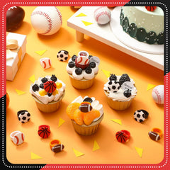 Honeydak softball cupcake ring enhances dessert displays for a game night