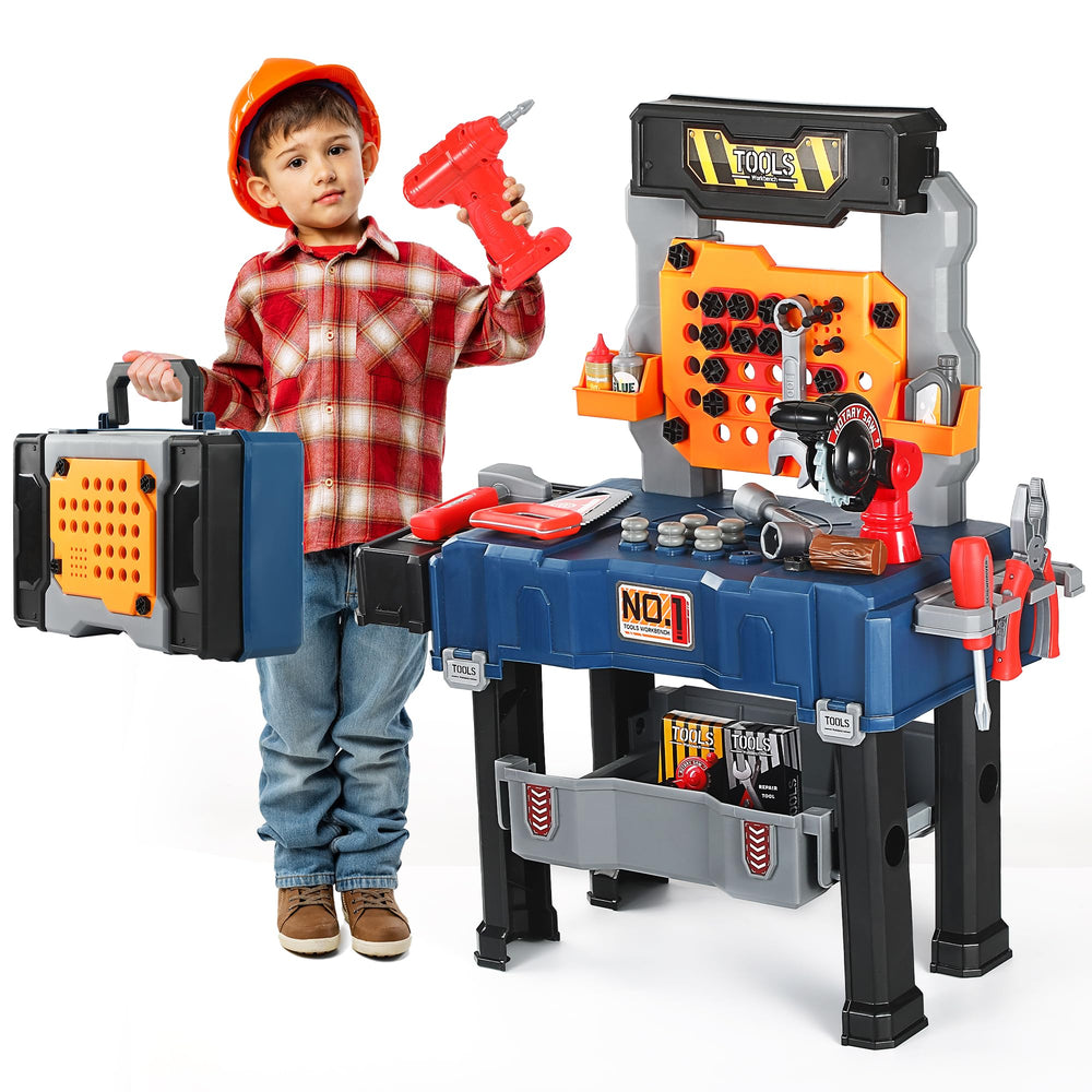 Honeystar Kids Tool Bench power drill with interchangeable heads for pretend projects