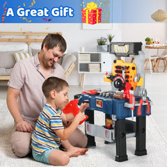 Honeystar Kids Tool Bench large storage tray keeps tools organized