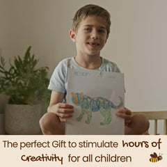 Honeysticks crayons emit a gentle honey scent during coloring.