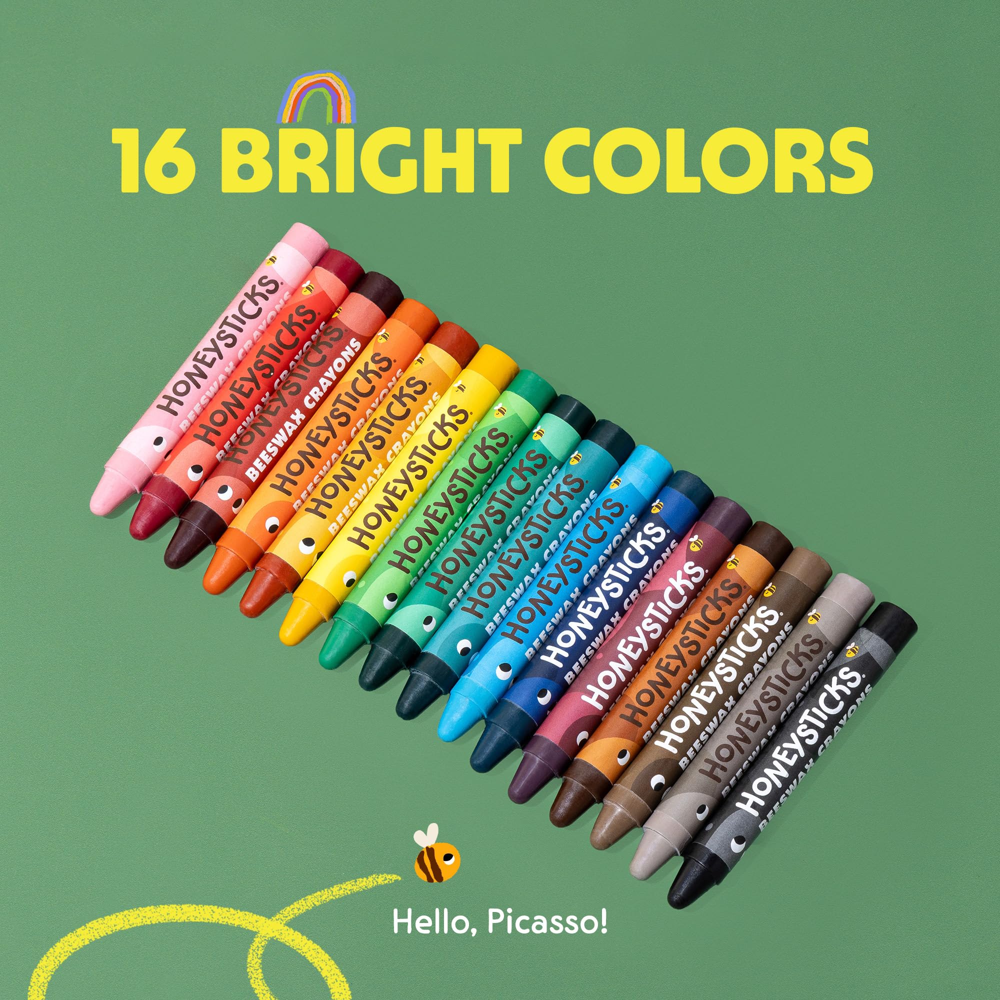 Honeysticks easy-grip design helps young hands stay engaged