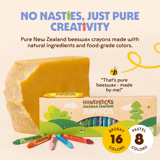 Large 3.9-inch length enhances grip for toddlers and beginners.
