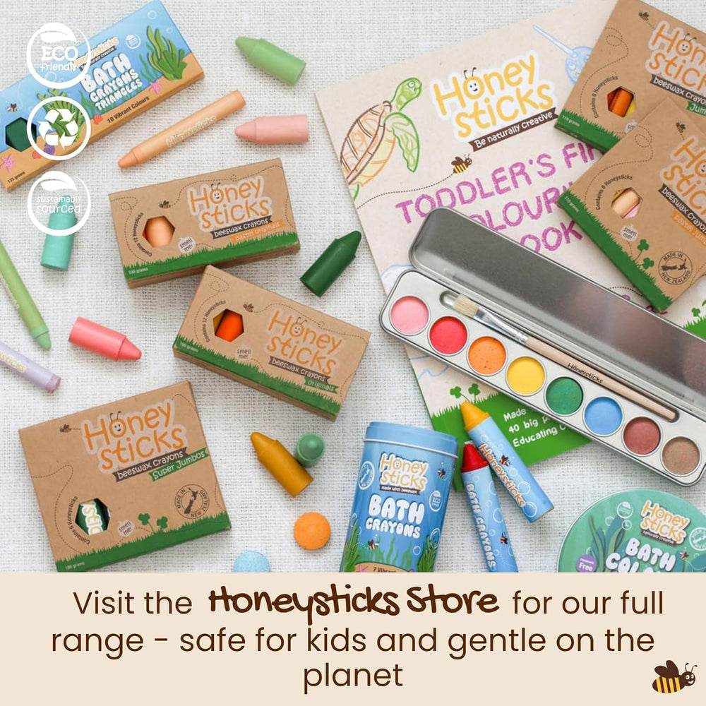 Honeysticks My First Paint Brush Set: eco-friendly packaging for planet-conscious art sessions.