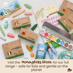 Honeysticks My First Paint Brush Set: eco-friendly packaging for planet-conscious art sessions.