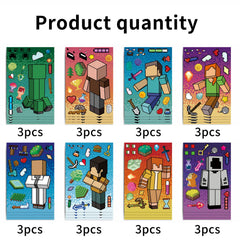 HonFHena colorful sticker closeup shows faces and accessories for DIY use.