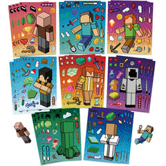 HonFHena eight-pattern cartoon stickers pack for vibrant crafts and laptop decor.