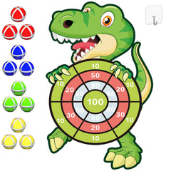 HONGID 30-inch dinosaur dart board for safe, sticky play indoors or outdoors.