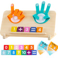 HONGID Montessori counting board for visual early math practice at home.