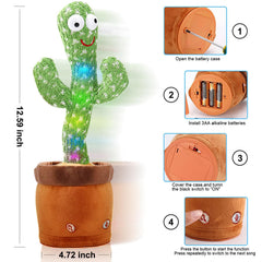 Hongsome cactus toy records and repeats your words in a playful voice