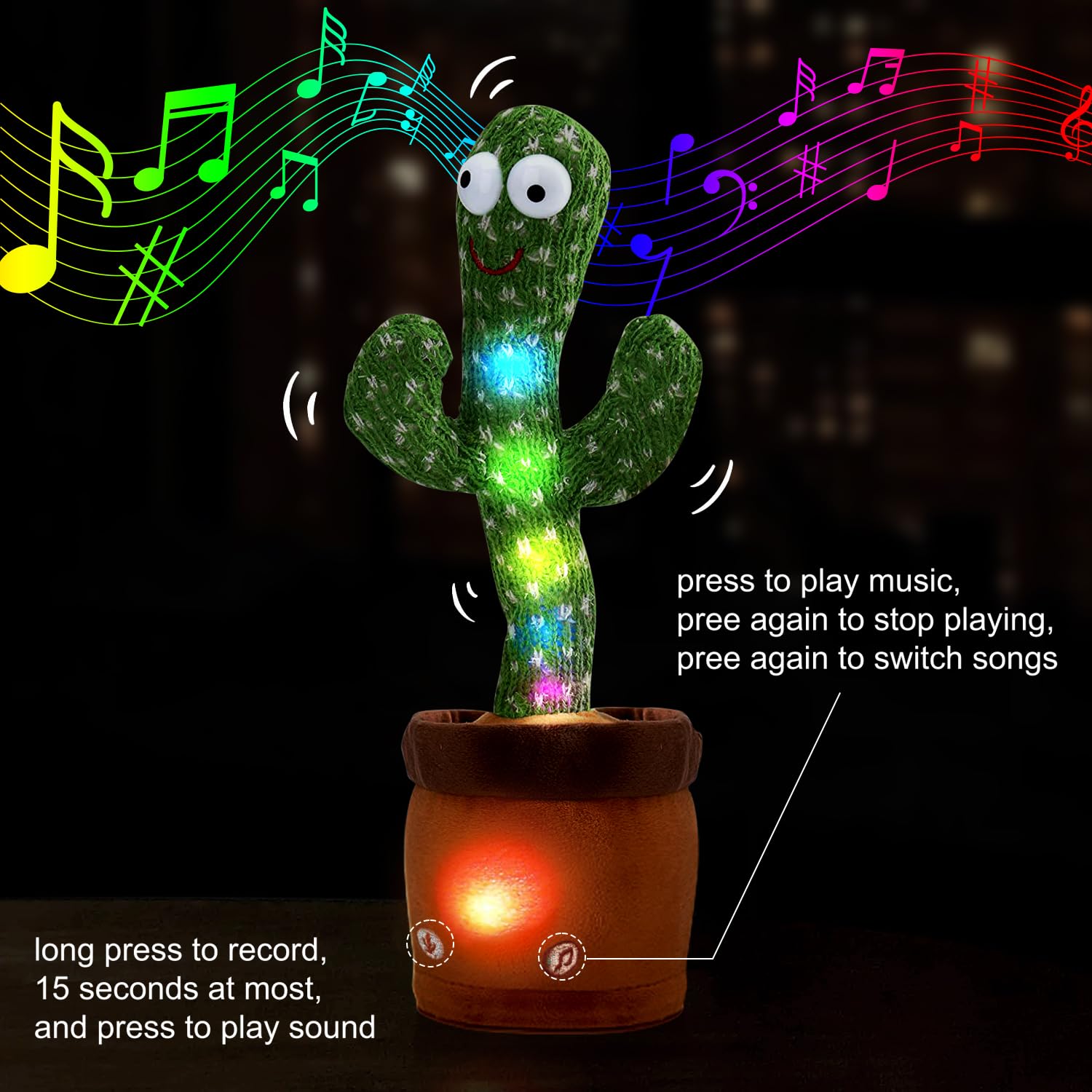 Hongsome plush cactus is soft and skin-friendly for cuddly comfort