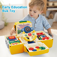 HONGTUO school bus toy eco friendly ABS material ensures safe construction