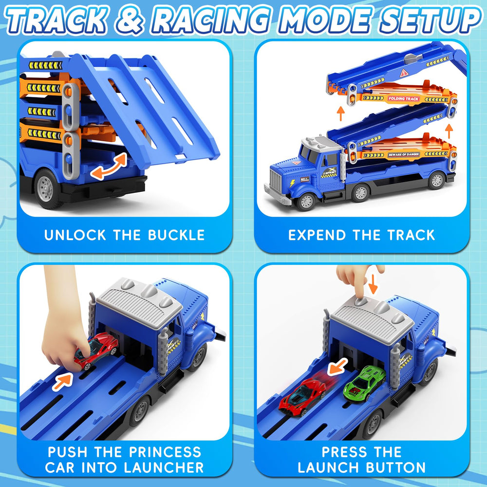 HONGTUO lights and sounds add realism to kid-powered races.