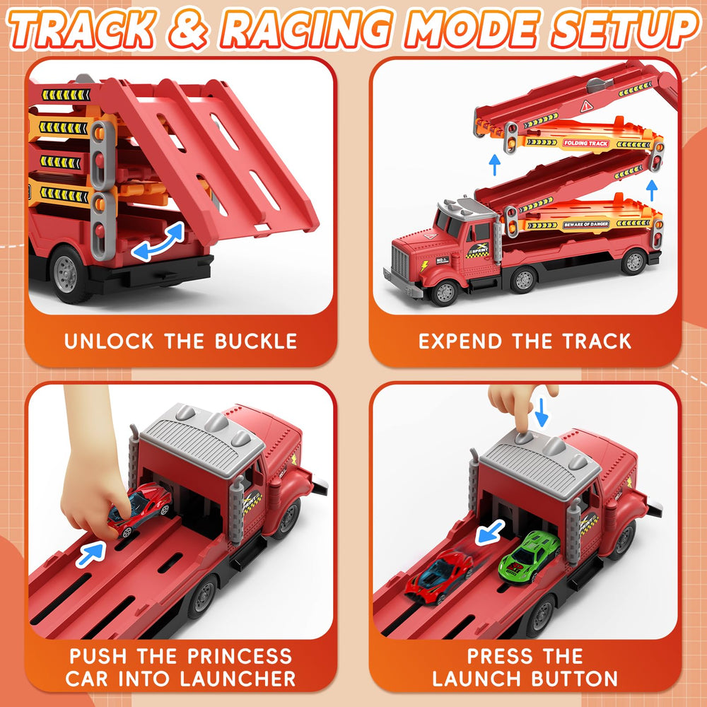 HONGTUO toy truck with LED lights for exciting play