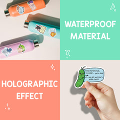 HONHO holographic animal stickers brighten a laptop with positive vibes and personality