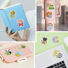 HONHO stickers on notebooks add shimmer and daily affirmations for focus and creativity