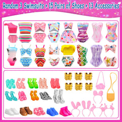 Honlaella 11.5-inch doll shoes and accessories pack enhances outfits