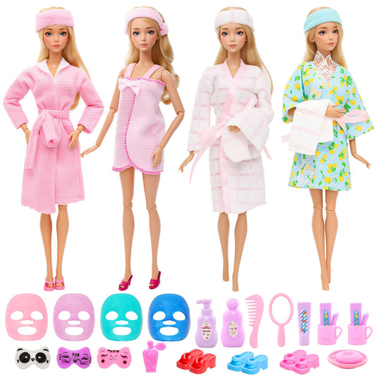 HONLAELLA doll pajama set pink for cozy bedtime storytelling.
