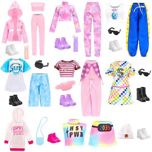 HONLAELLA sport outfit for 11.5-inch dolls for quick, stylish looks.