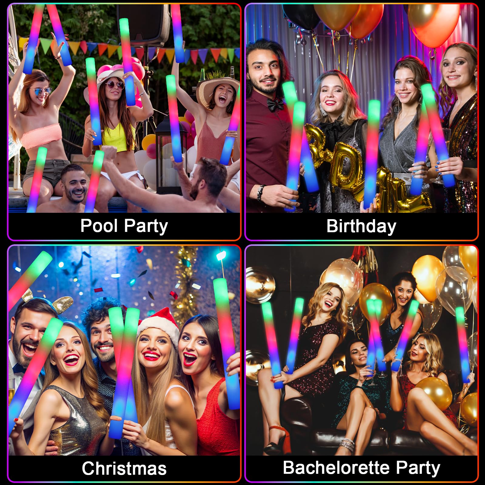 HONLYNE glow sticks fit weddings, concerts, and party ideas