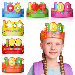 Honoson 100th Day Crown style 1 with festive design for classroom celebrations.