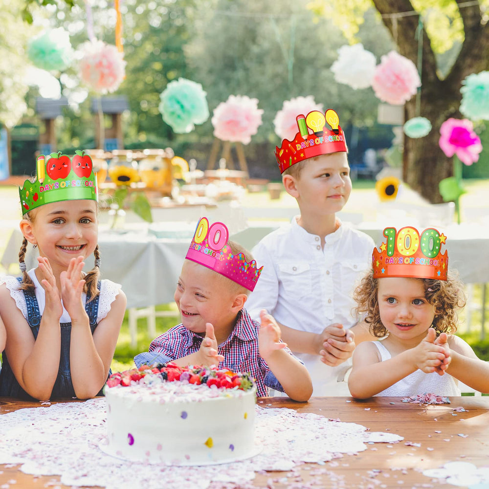 Honoson 100th Day Crown style 6 features vivid colors and smooth print.